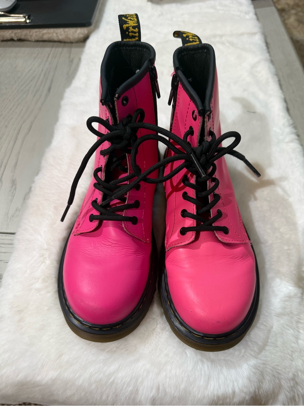 Doc Marten pink boots